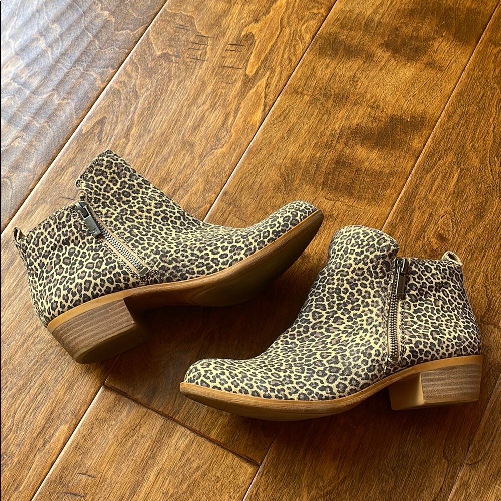 Leopard Print Ankle Boots